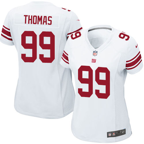 Women's Elite Robert Thomas Nike Jersey White Road - #99 NFL New York Giants